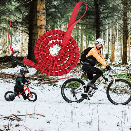 ZXCQYS-L Bicycle Tow Rope Mountain Bike Parent-Child Pull Rope Portable Tow Rope(Red)-garmade.com