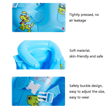 2 PCS PVC Children Inflatable Swimwear Children Life Jacket, Colour: M (Yellow)-garmade.com