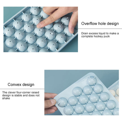 Creative Home Refrigerator Ice Box Ice Lattice Spherical Ice Cube Mould(Blue)-garmade.com