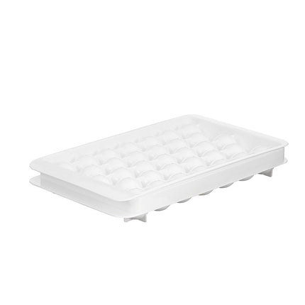 Creative Home Refrigerator Ice Box Ice Lattice Spherical Ice Cube Mould(White)-garmade.com