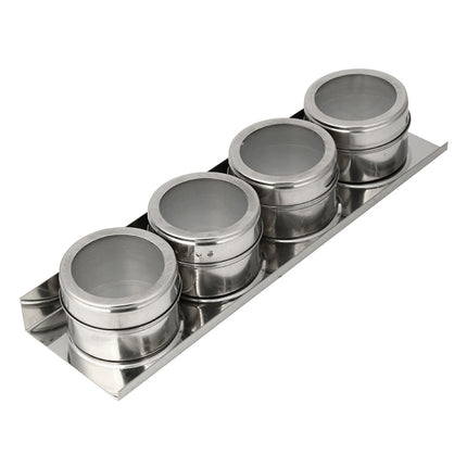 Stainless Steel Magnetic Kitchen Seasoning Cruet Set-garmade.com