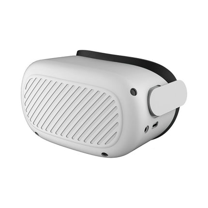 VR Glasses Silicone Waterproof Dust-Proof And Fall-Proof Protective Shell For Oculus Quest2(White)-garmade.com