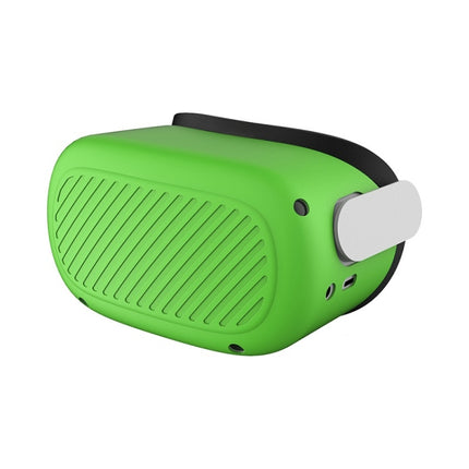 VR Glasses Silicone Waterproof Dust-Proof And Fall-Proof Protective Shell For Oculus Quest2(Luminous Green)-garmade.com