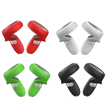 VR Handle Silicone Non-slip Drop Resistant Protective Cver For Oculus Quest 2(White)-garmade.com