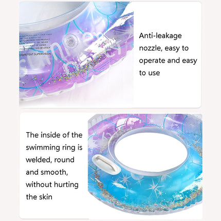 2 PCS Sequins Starry Sky Mermaid Adult Swimming Ring Children Armpit Swimming Ring, Size: 60cm-garmade.com