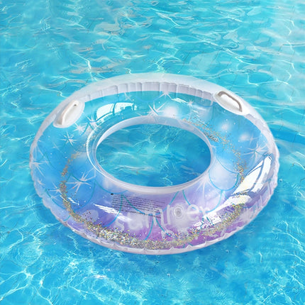 2 PCS Sequins Starry Sky Mermaid Adult Swimming Ring Children Armpit Swimming Ring, Size: 90cm (With Handle)-garmade.com