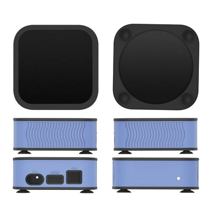T7 Set-top Box Silicone Case Anti-drop Dust-proof Protective Sleeve for Apple TV 4K(Luminous Blue)-garmade.com