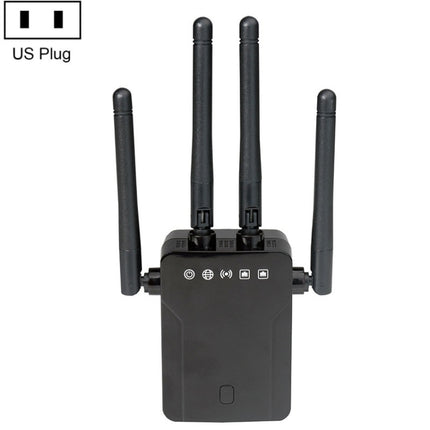 M-95B 300M Repeater WiFi Booster Wireless Signal Expansion Amplifier(Black - US Plug)-garmade.com
