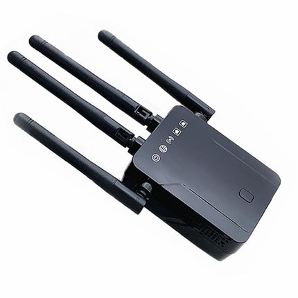 M-95B 300M Repeater WiFi Booster Wireless Signal Expansion Amplifier(Black - EU Plug)-garmade.com