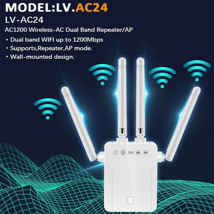 M-95B 300M Repeater WiFi Booster Wireless Signal Expansion Amplifier(White - US Plug)-garmade.com