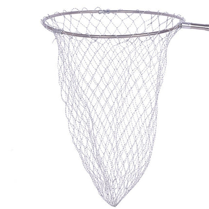 Foldable Stainless Steel Dip Net Head Fishing Net, Specification: Solid 40cm Big Mesh-garmade.com