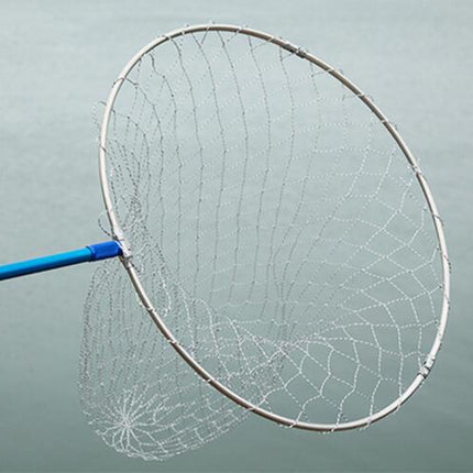 Foldable Stainless Steel Dip Net Head Fishing Net, Specification: Solid 40cm Big Mesh-garmade.com