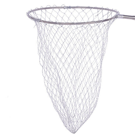 Foldable Stainless Steel Dip Net Head Fishing Net, Specification: Solid 50cm Big Mesh-garmade.com