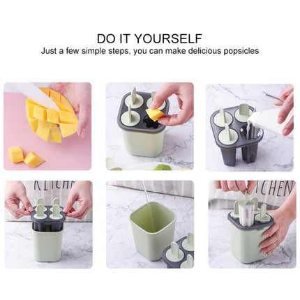 Summer DIY Creative Popsicle Ice Cream Mould Ice Box(Green)-garmade.com