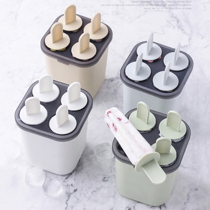Summer DIY Creative Popsicle Ice Cream Mould Ice Box(Milky White)-garmade.com