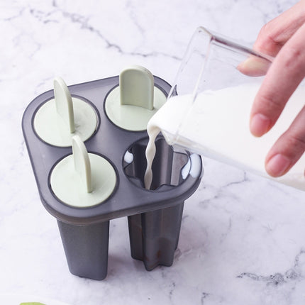 Summer DIY Creative Popsicle Ice Cream Mould Ice Box(Milky White)-garmade.com