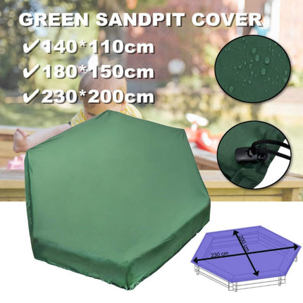 210D Oxford Cloth Hexagonal Bunker Cover UV-Proof Dust-Proof And Waterproof Toy Cover, Size: 140x110cm(Green)-garmade.com