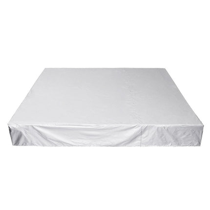 Waterproof And Dustproof Cover For Bathtub Swimming Pool Table And Chair Falling Leaves Protection Cover, Size: 200x200x85cm(Silver)-garmade.com