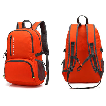 YOBAN Y-1448 Lightweight Outdoor Sports Folding Backpack Waterproof Cycling Hiking Camping Travel Backpack(Orange)-garmade.com