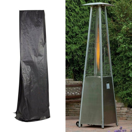 Garden Outdoor Air Heater Rainproof And Dustproof Cover Furniture Cover, Size: 221x53x61cm(Black Outside Silver Inside)-garmade.com
