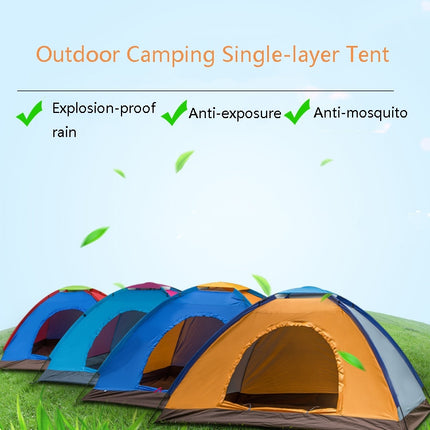 T015 Outdoor Camping Single-Layer Tent Camping Beach Tour Tent, Random Color Delivery, Applicable: For 2 People-garmade.com