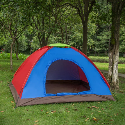 T015 Outdoor Camping Single-Layer Tent Camping Beach Tour Tent, Random Color Delivery, Applicable: 3-4 People-garmade.com