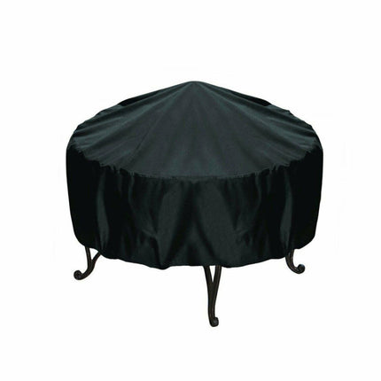Outdoor Garden Grill Cover Rainproof Dustproof Anti-Ultraviolet Round Table Cover, Size: 102x45cm-garmade.com