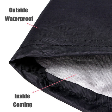Outdoor Garden Grill Cover Rainproof Dustproof Anti-Ultraviolet Round Table Cover, Size: 84x50cm-garmade.com