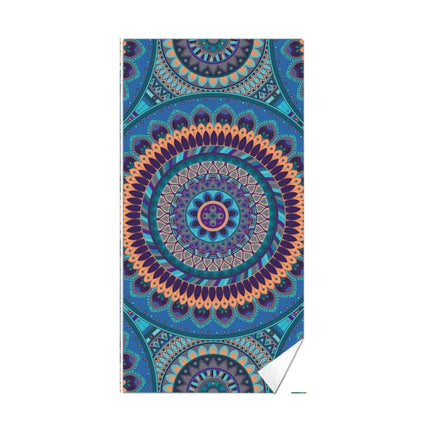 Double-Faced Velvet Quick-Drying Beach Towel Printed Microfiber Beach Swimming Towel, Size: 160 x 80cm(Classic Mandala)-garmade.com