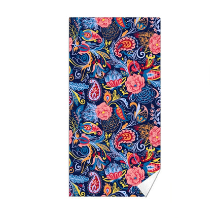 Double-Faced Velvet Quick-Drying Beach Towel Printed Microfiber Beach Swimming Towel, Size: 160 x 80cm(Classical Floral)-garmade.com