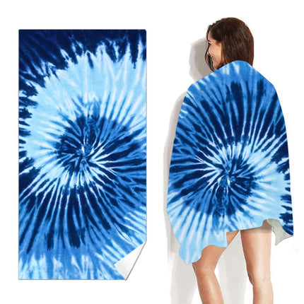 Double-Faced Velvet Quick-Drying Beach Towel Printed Microfiber Beach Swimming Towel, Size: 160 x 80cm(Two-color Dressing)-garmade.com