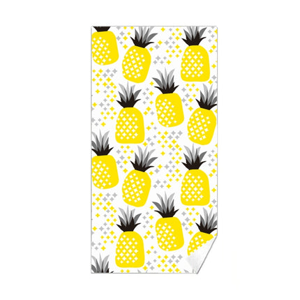 Double-Faced Velvet Quick-Drying Beach Towel Printed Microfiber Beach Swimming Towel, Size: 160 x 80cm(Yellow Pineapple)-garmade.com