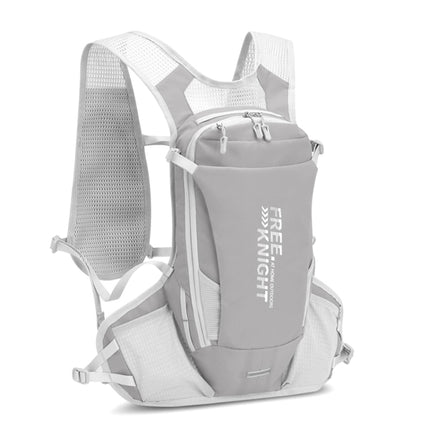 FREE KNIGHT FK0218 12L Cycling Water Bag Vest Hiking Water Supply Equipment Backpack(Light Grey)-garmade.com