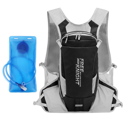 FREE KNIGHT FK0218S 12L Outdoor Cycling Water Bag Vest Hiking Water Supply Backpack With 2L Drinking Bag(Black)-garmade.com