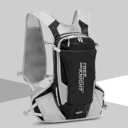 FREE KNIGHT FK0218S 12L Outdoor Cycling Water Bag Vest Hiking Water Supply Backpack With 2L Drinking Bag(Black)-garmade.com