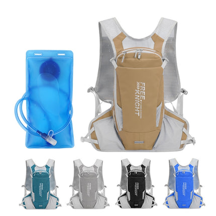 FREE KNIGHT FK0218S 12L Outdoor Cycling Water Bag Vest Hiking Water Supply Backpack With 2L Drinking Bag(Black)-garmade.com