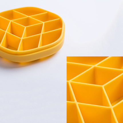 DIY Creative Hexagonal Ice Cube Mold Storage Box DIY Homemade Ice Tray(White)-garmade.com