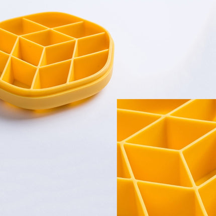 DIY Creative Hexagonal Ice Cube Mold Storage Box DIY Homemade Ice Tray(Red Blue)-garmade.com