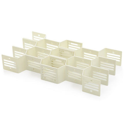 5 PCS TM19009 Drawers Storage Separator Retractable Drawer Divider(White)-garmade.com