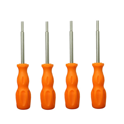 4 PCS Disassembly Tool Screwdriver Sleeve Applicable For Nintendo N64 / SFC / GB / NES / NGC(Orange Yellow 3.8mm)-garmade.com