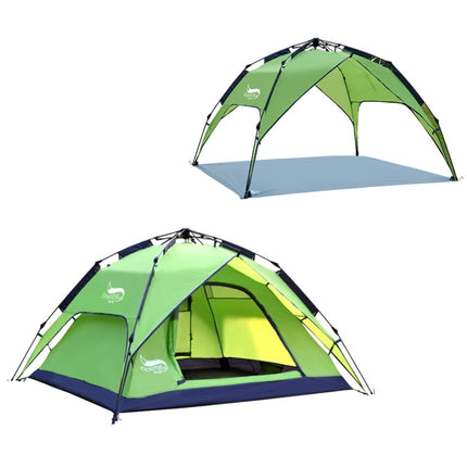 Desert&Fox Outdoor Travel Camp Tent Beach Automatic Easily Building Tent for 3-4 People(Fruit Green)-garmade.com