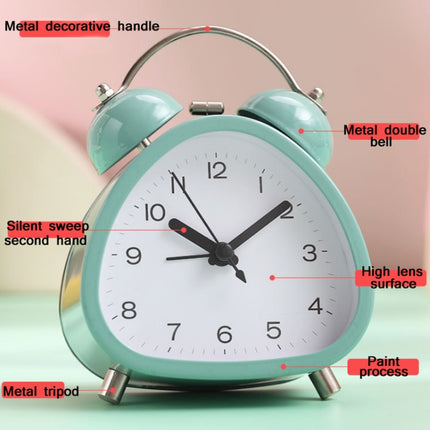 Student Metal Retro Digital Alarm Clock With Light(Black)-garmade.com