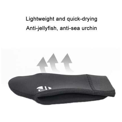ZCCO 3mm Warm Non-Slip Diving Socks Anti-Wear Ankle Fins, Size:43-44(Black)-garmade.com