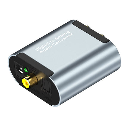 HW-25DA R/L Digital To Analog Audio Converter With 3.5mm Jack SPDIF Audio Decoder with Fiber Optic+USB Cable-garmade.com