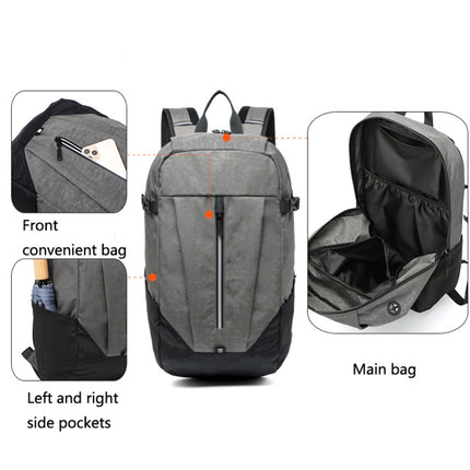 Y-1821 Multifunctional Travel Waterproof Sports Backpack Outdoor Hiking Wear-Resistant Backpack(Grey)-garmade.com