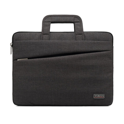 YOBAN Y-923-1 Casual Laptop Bag Waterproof Tablet Business Bag, Size: 14 inch(Dark Gray)-garmade.com