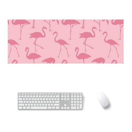 800x300x2mm Office Learning Rubber Mouse Pad Table Mat(7 Flamingo)-garmade.com
