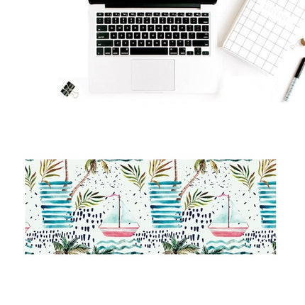800x300x2mm Office Learning Rubber Mouse Pad Table Mat(14 Tropical Rainforest)-garmade.com