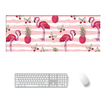 800x300x4mm Office Learning Rubber Mouse Pad Table Mat(4 Colorful Summer)-garmade.com