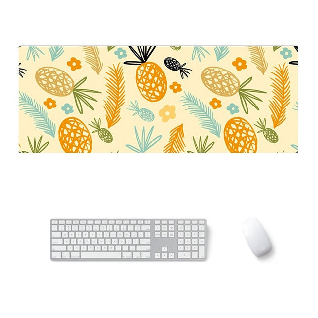900x400x5mm Office Learning Rubber Mouse Pad Table Mat(3 Creative Pineapple)-garmade.com